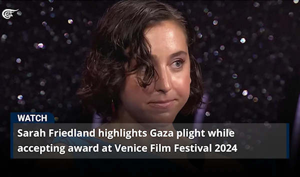 Sarah Friedland highlights Gaza plight while accepting award at Venice Film Festival 2024