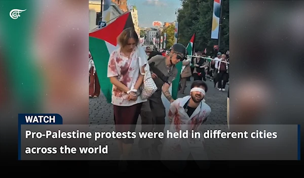 Pro-Palestine protests were held in different cities across the world