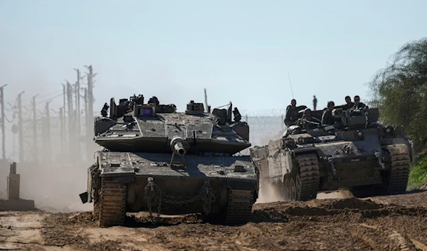 Israeli troops are crossing into the occupied Palestinian territories from the Gaza Strip, Saturday, Jan. 18, 2025 (AP)