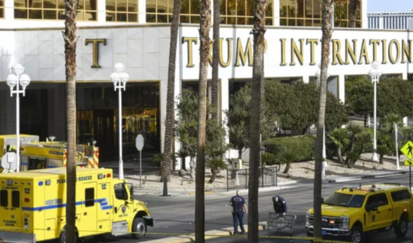 Tesla cybertruck explodes outside Trump hotel in Las Vegas, one dead