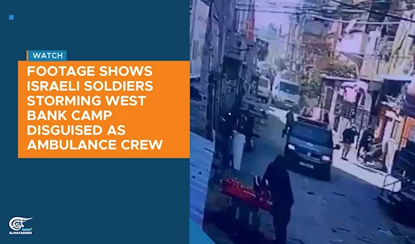 Footage shows Israeli soldiers storming West Bank camp disguised as ambulance crew